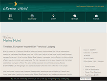 Tablet Screenshot of marinamotel.com